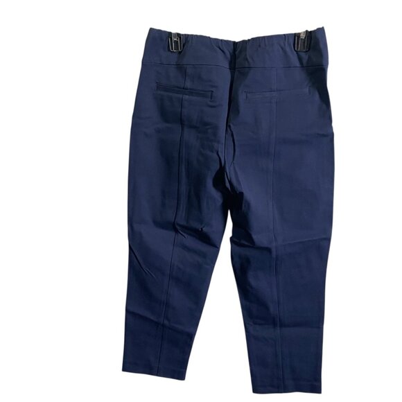 Isaac Mizrahi Live Navy Capri Pants For Women With Pockets Sz 12P - Picture 4 of 4